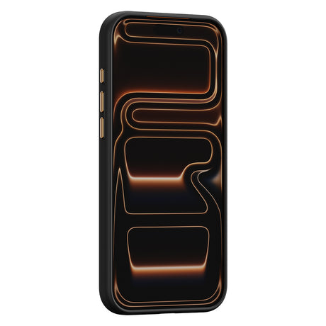 Apple iPhone 17 Pro Kılıf M-safe Şarj Özellikli Raptic Aramid Dual Rise Serisi 24 Ayar Altın Kaplamalı Karbon Kapak