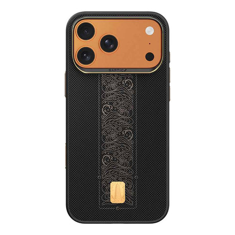 Apple iPhone 17 Pro Kılıf M-safe Şarj Özellikli Raptic Aramid Dual Rise Serisi 24 Ayar Altın Kaplamalı Karbon Kapak