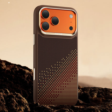Apple iPhone 17 Pro Kılıf M-safe Şarj Özellikli Raptic Aramid Dual Serenity Serisi Karbon Kapak