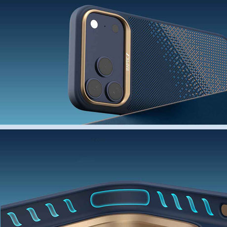 Apple iPhone 17 Pro Kılıf M-safe Şarj Özellikli Raptic Aramid Dual Serenity Serisi Karbon Kapak