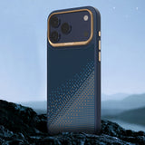 Apple iPhone 17 Pro Kılıf M-safe Şarj Özellikli Raptic Aramid Dual Serenity Serisi Karbon Kapak