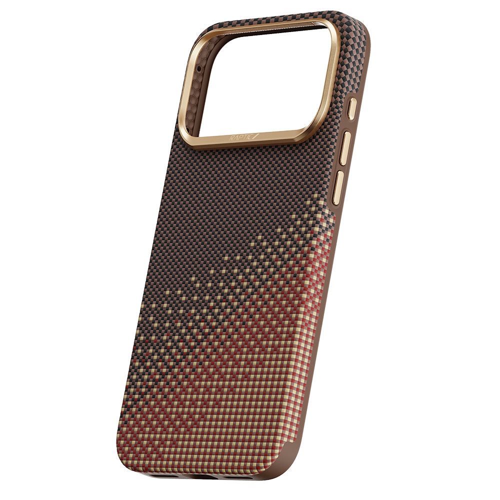 Apple iPhone 17 Pro Kılıf M-safe Şarj Özellikli Raptic Aramid Dual Ultra Serenity Serisi Karbon Kapak