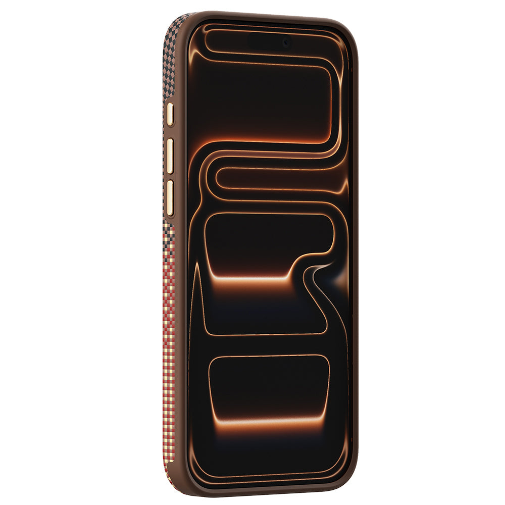 Apple iPhone 17 Pro Kılıf M-safe Şarj Özellikli Raptic Aramid Dual Ultra Serenity Serisi Karbon Kapak