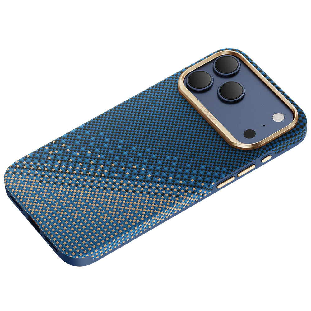 Apple iPhone 17 Pro Kılıf M-safe Şarj Özellikli Raptic Aramid Dual Ultra Serenity Serisi Karbon Kapak