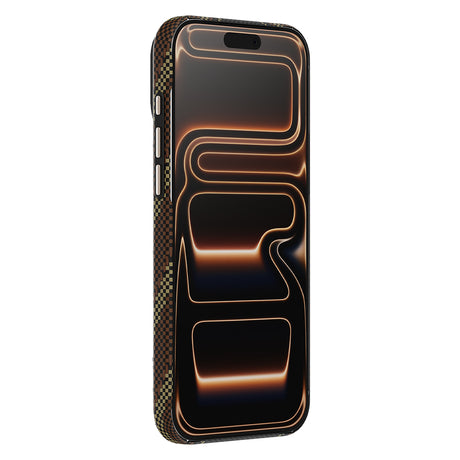 Apple iPhone 17 Pro Kılıf M-safe Şarj Özellikli Raptic Aramid Skin Scepter Serisi Karbon Kapak