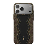 Apple iPhone 17 Pro Kılıf M-safe Şarj Özellikli Raptic Aramid Skin Scepter Serisi Karbon Kapak