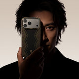 Apple iPhone 17 Pro Kılıf M-safe Şarj Özellikli Raptic Aramid Skin Scepter Serisi Karbon Kapak