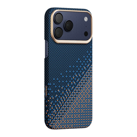Apple iPhone 17 Pro Kılıf M-safe Şarj Özellikli Raptic Aramid Skin Serenity Serisi Karbon Kapak