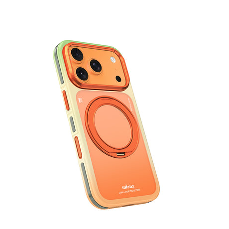 Apple iPhone 17 Pro Kılıf M-safe Şarj Özellikli Sert PC Wlons Arvox Standlı Kapak