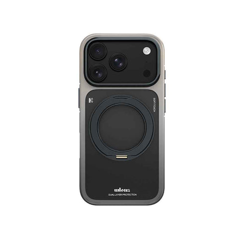 Apple iPhone 17 Pro Kılıf M-safe Şarj Özellikli Sert PC Wlons Arvox Standlı Kapak