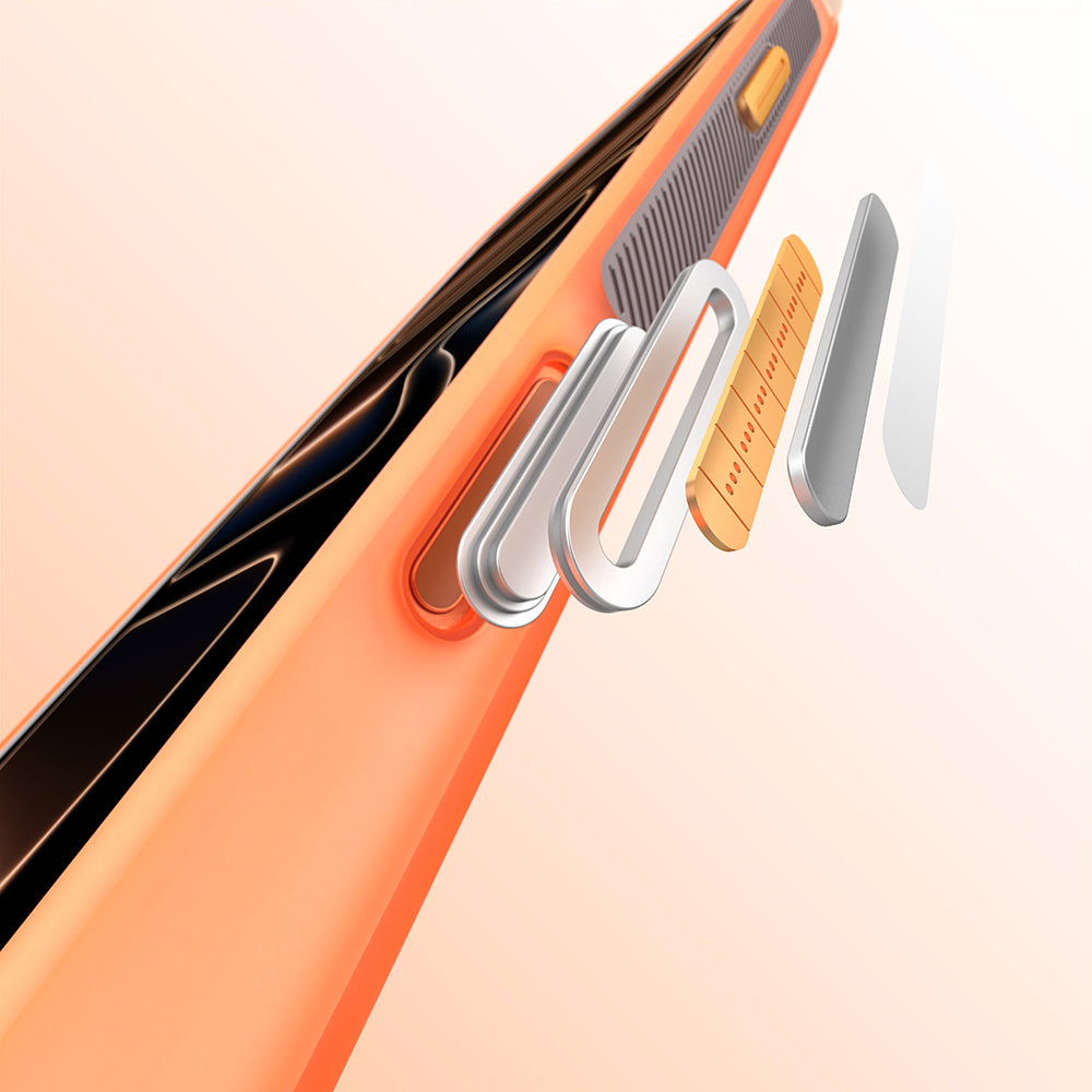 Apple iPhone 17 Pro Kılıf M-safe Şarj Özellikli Standlı Airbag Tasarımlı Mutural Air Shield Serisi Kapak