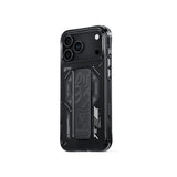Apple iPhone 17 Pro Kılıf M-safe Şarj Özellikli Teknoloji Desenli Skinarma Helio Mag Charge Standlı Kapak