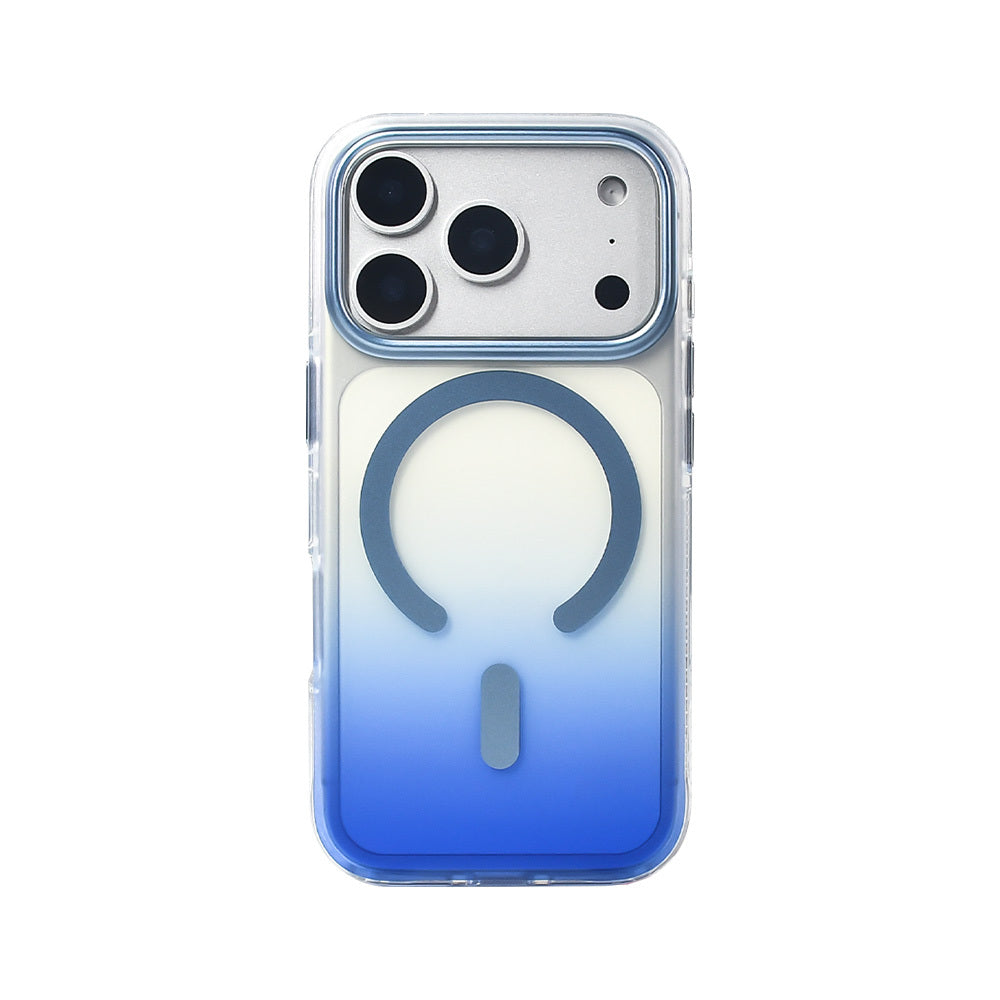 Apple iPhone 17 Pro Kılıf M-safe Şarj Özellikli Transparan Renk Geçişli Zore Toros Kapak