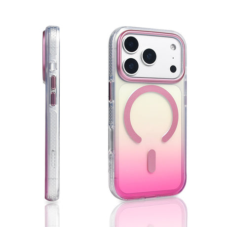 Apple iPhone 17 Pro Kılıf M-safe Şarj Özellikli Transparan Renk Geçişli Zore Toros Kapak