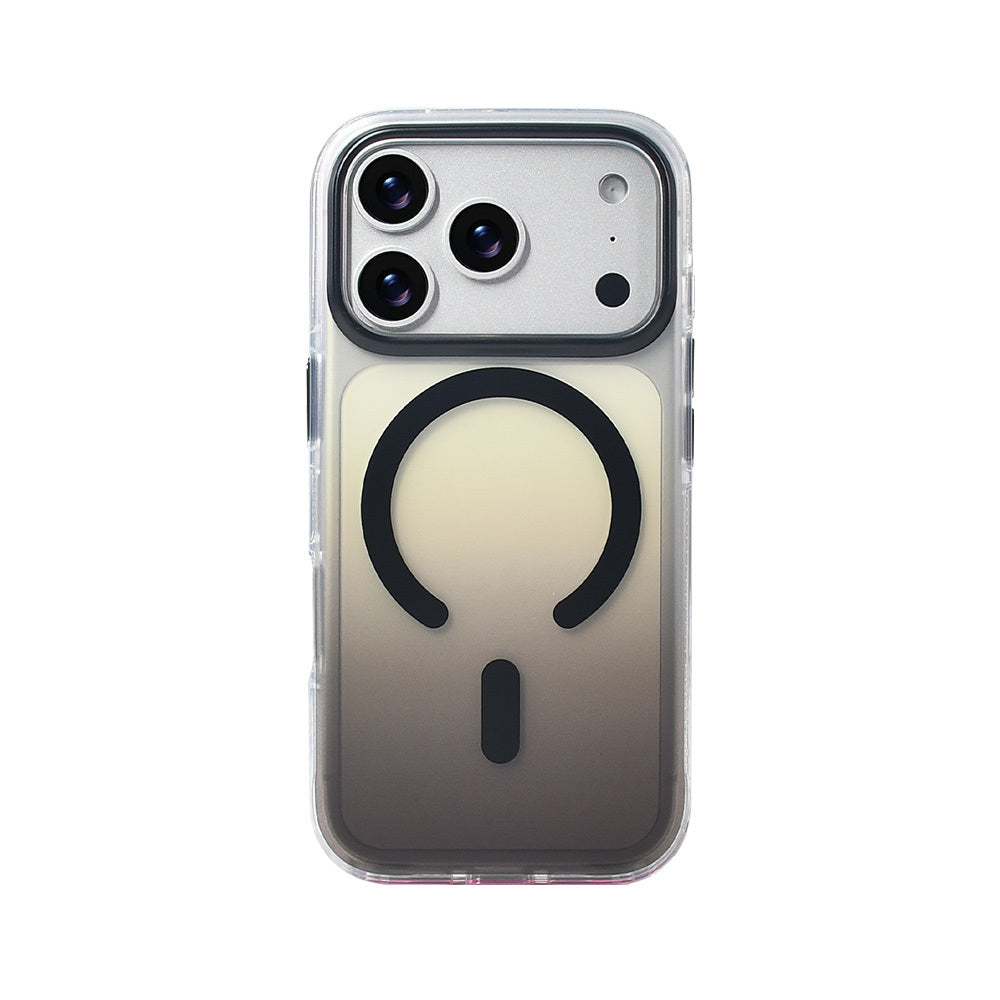 Apple iPhone 17 Pro Kılıf M-safe Şarj Özellikli Transparan Renk Geçişli Zore Toros Kapak