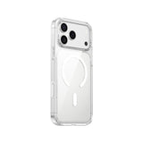 Apple iPhone 17 Pro Kılıf M-safe Şarj Özellikli Wiwu CS-202 Crystal Shield Pro Serisi Anti Yellowing Sert PC Kapak