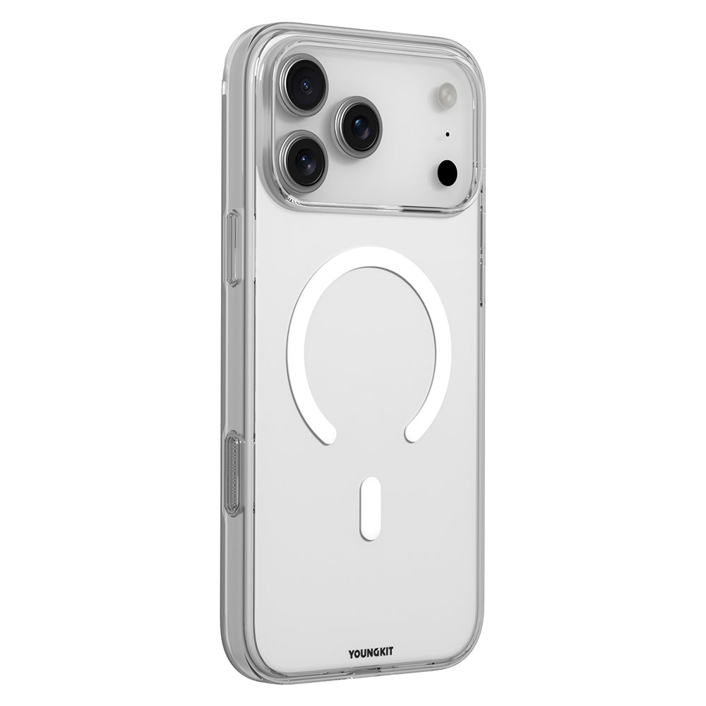 Apple iPhone 17 Pro Kılıf M-safe Şarj Özellikli Youngkit Clear Serisi Kapak