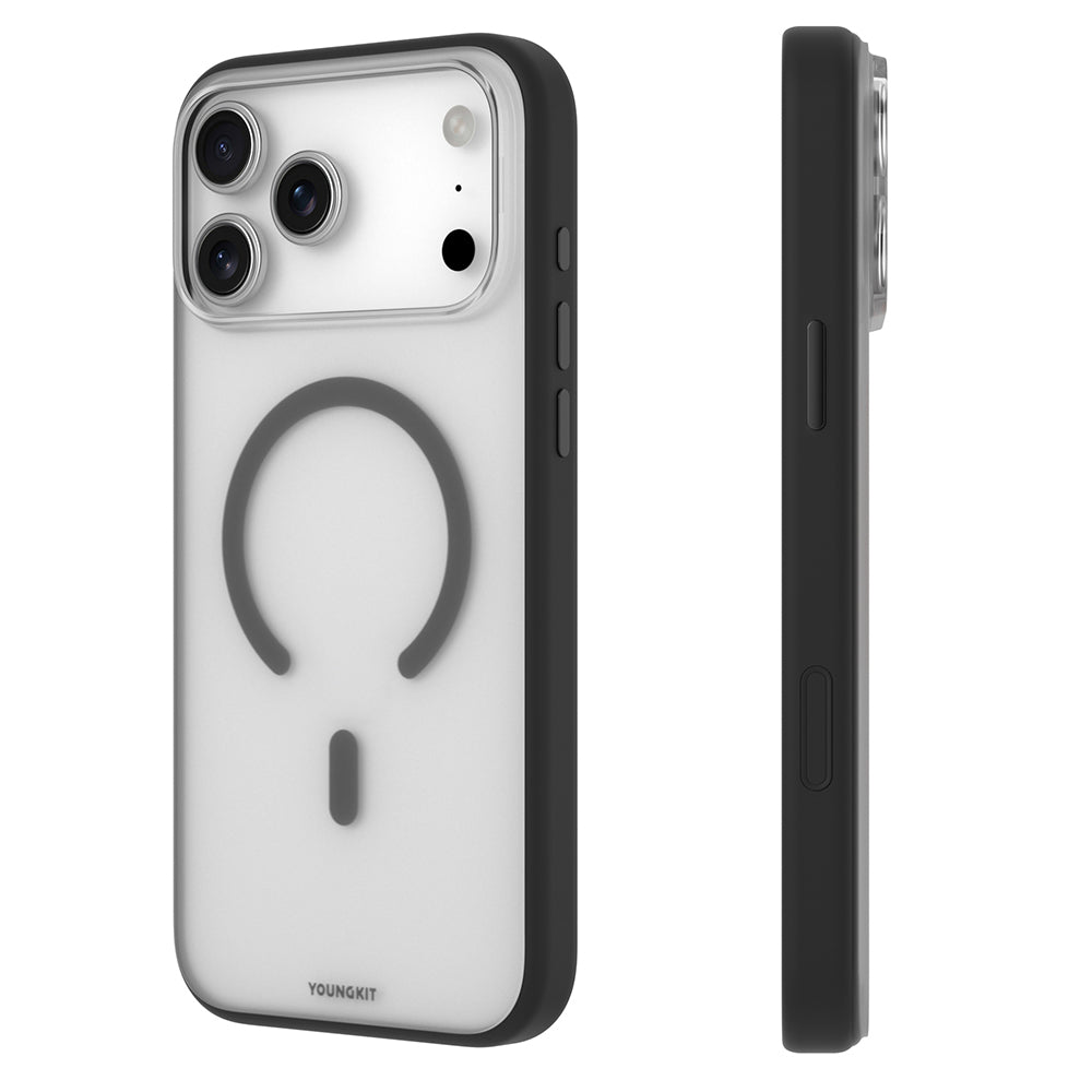 Apple iPhone 17 Pro Kılıf M-safe Şarj Özellikli Youngkit Clear Serisi Kapak