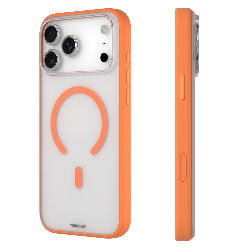 Apple iPhone 17 Pro Kılıf M-safe Şarj Özellikli Youngkit Clear Serisi Kapak