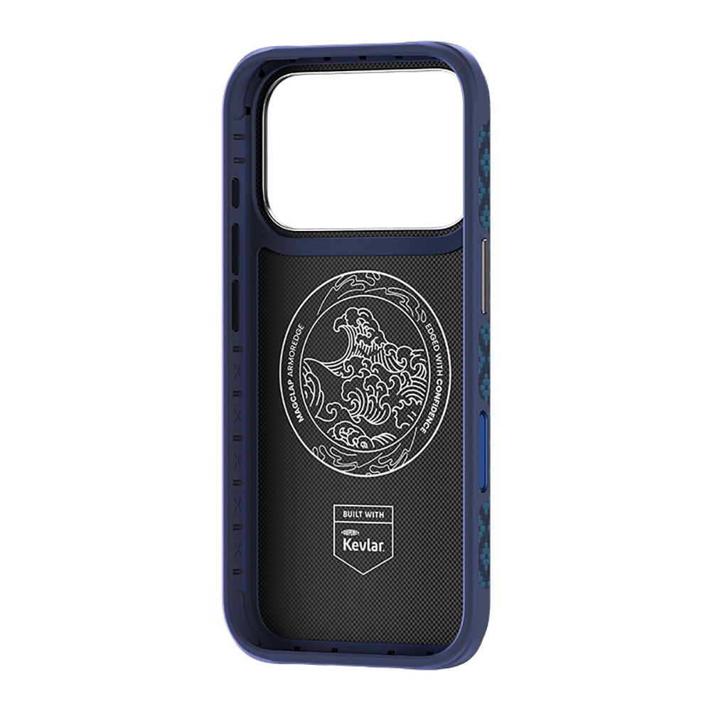 Apple iPhone 17 Pro Kılıf M-Safe Şarj Özellikli Yükseltilmiş Kamera Çerçeveli Benks ArmorGrid ArmorEdge X9 Serisi Kevlar Karbon Kapak