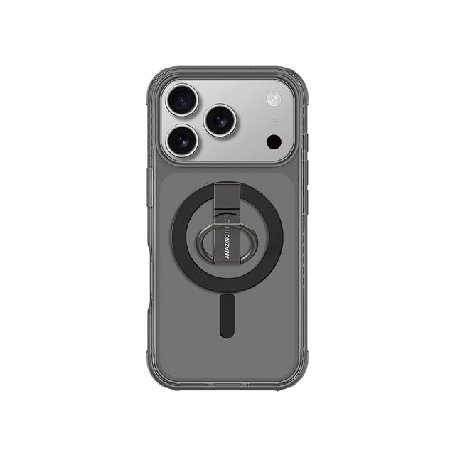 Apple iPhone 17 Pro Kılıf M-safe Şarj Özellikli Yüzük Standlı Amazingthing Titan Pro Serisi Kapak