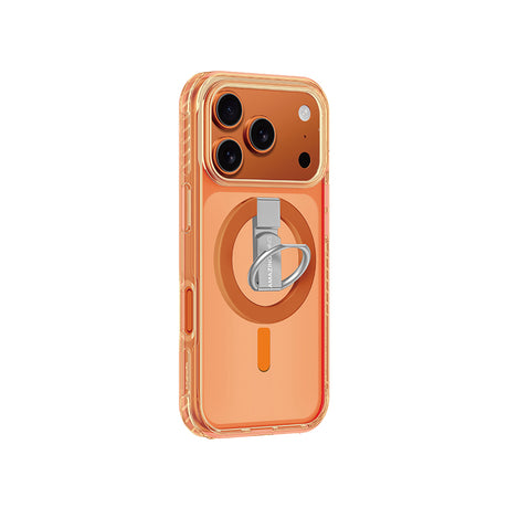 Apple iPhone 17 Pro Kılıf M-safe Şarj Özellikli Yüzük Standlı Amazingthing Titan Pro Serisi Kapak