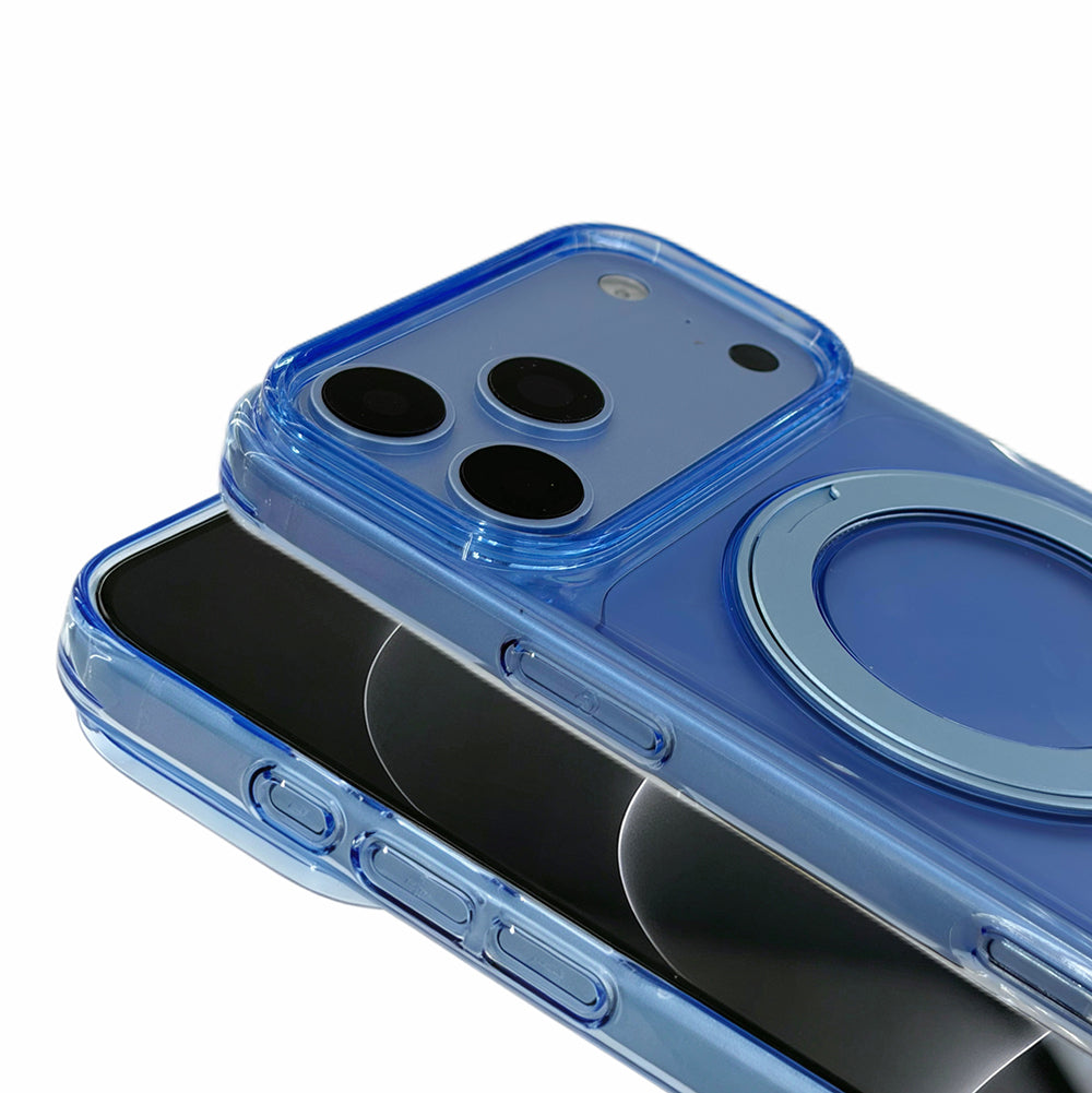 Apple iPhone 17 Pro Kılıf M-Safe Şarj Özellikli Zore Luzer 360 Standlı Kapak