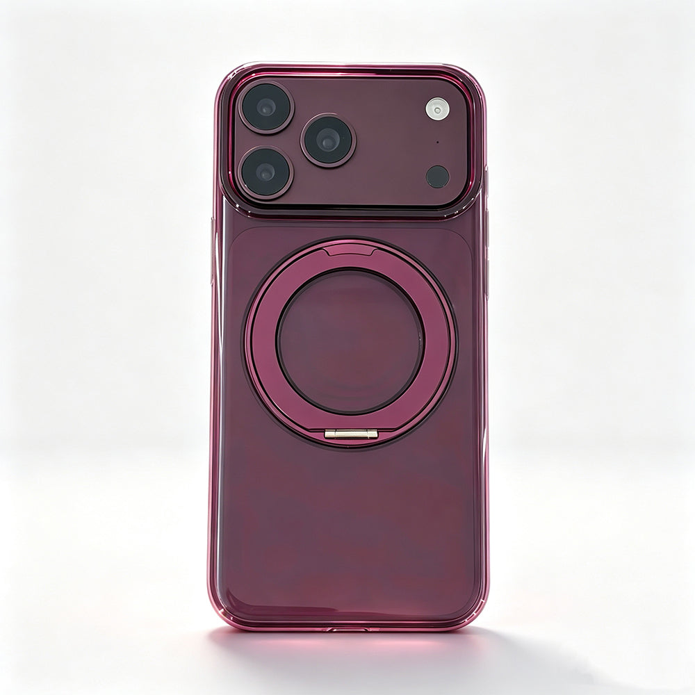 Apple iPhone 17 Pro Kılıf M-Safe Şarj Özellikli Zore Luzer 360 Standlı Kapak