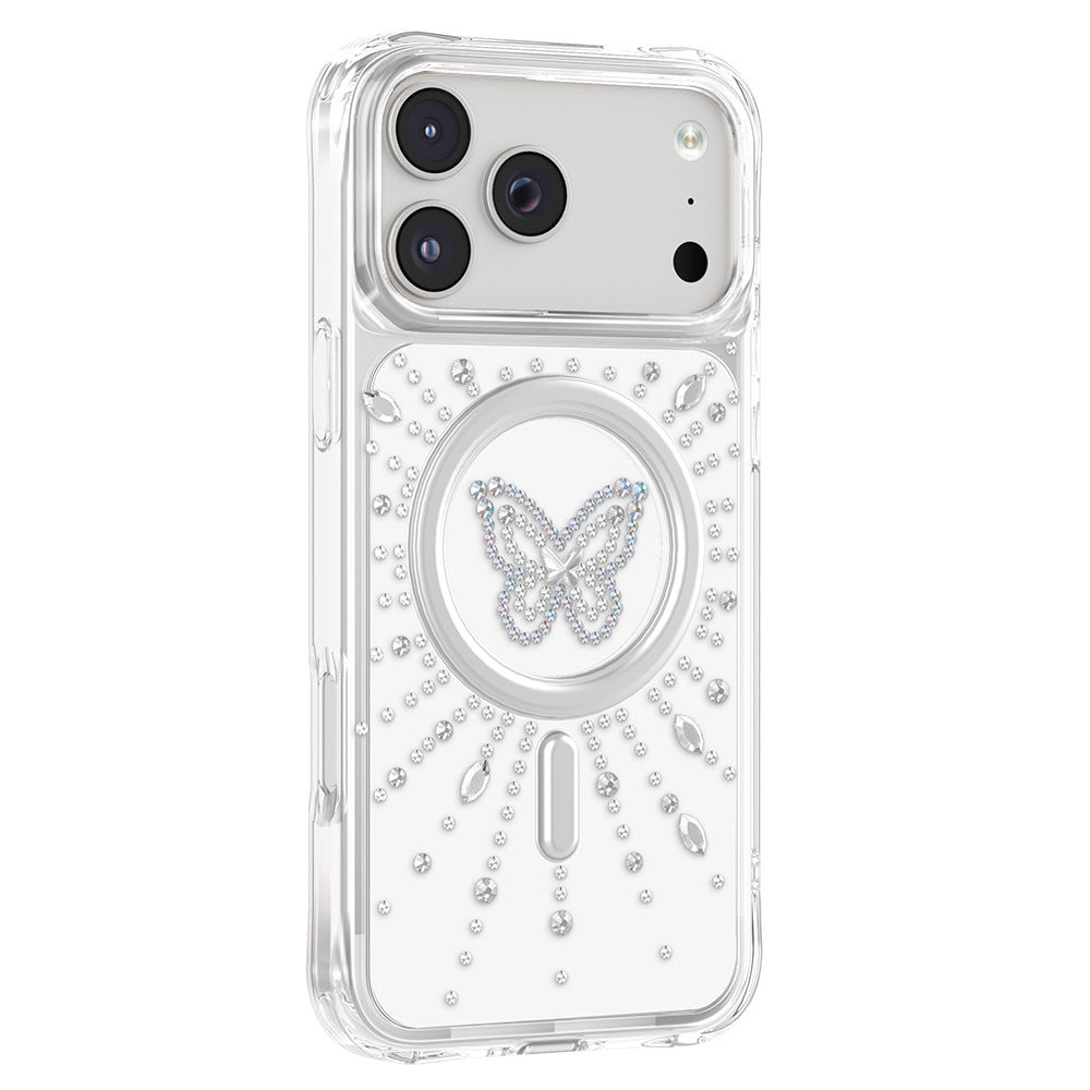 Apple iPhone 17 Pro Kılıf M-Safe Şarj Özellikli Zore Paris Mova Sert PC Kapak