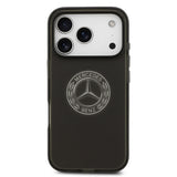 Apple iPhone 17 Pro Kılıf Mercedes Benz Orjinal Lisanslı M-safe Şarj Özellikli Buzlu PC Nostaljik Yıldız Dizayn Kapak