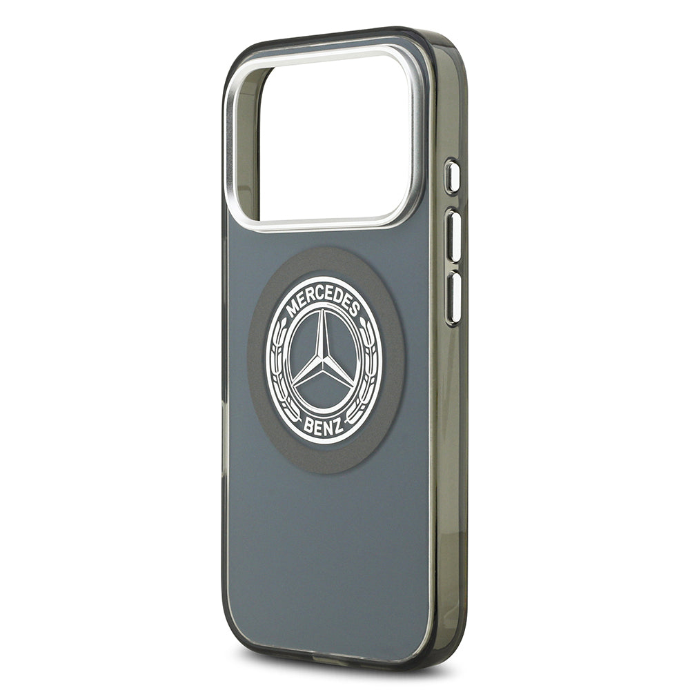 Apple iPhone 17 Pro Kılıf Mercedes Benz Orjinal Lisanslı M-safe Şarj Özellikli Çift Katmanlı PC Nostaljik Yıldız Dizayn Kapak