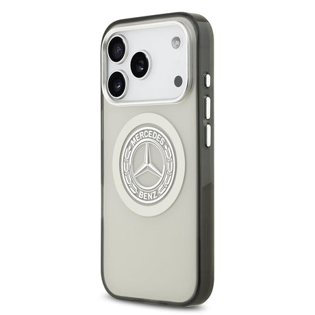 Apple iPhone 17 Pro Kılıf Mercedes Benz Orjinal Lisanslı M-safe Şarj Özellikli Çift Katmanlı PC Nostaljik Yıldız Dizayn Kapak