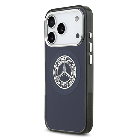 Apple iPhone 17 Pro Kılıf Mercedes Benz Orjinal Lisanslı M-safe Şarj Özellikli Çift Katmanlı PC Nostaljik Yıldız Dizayn Kapak