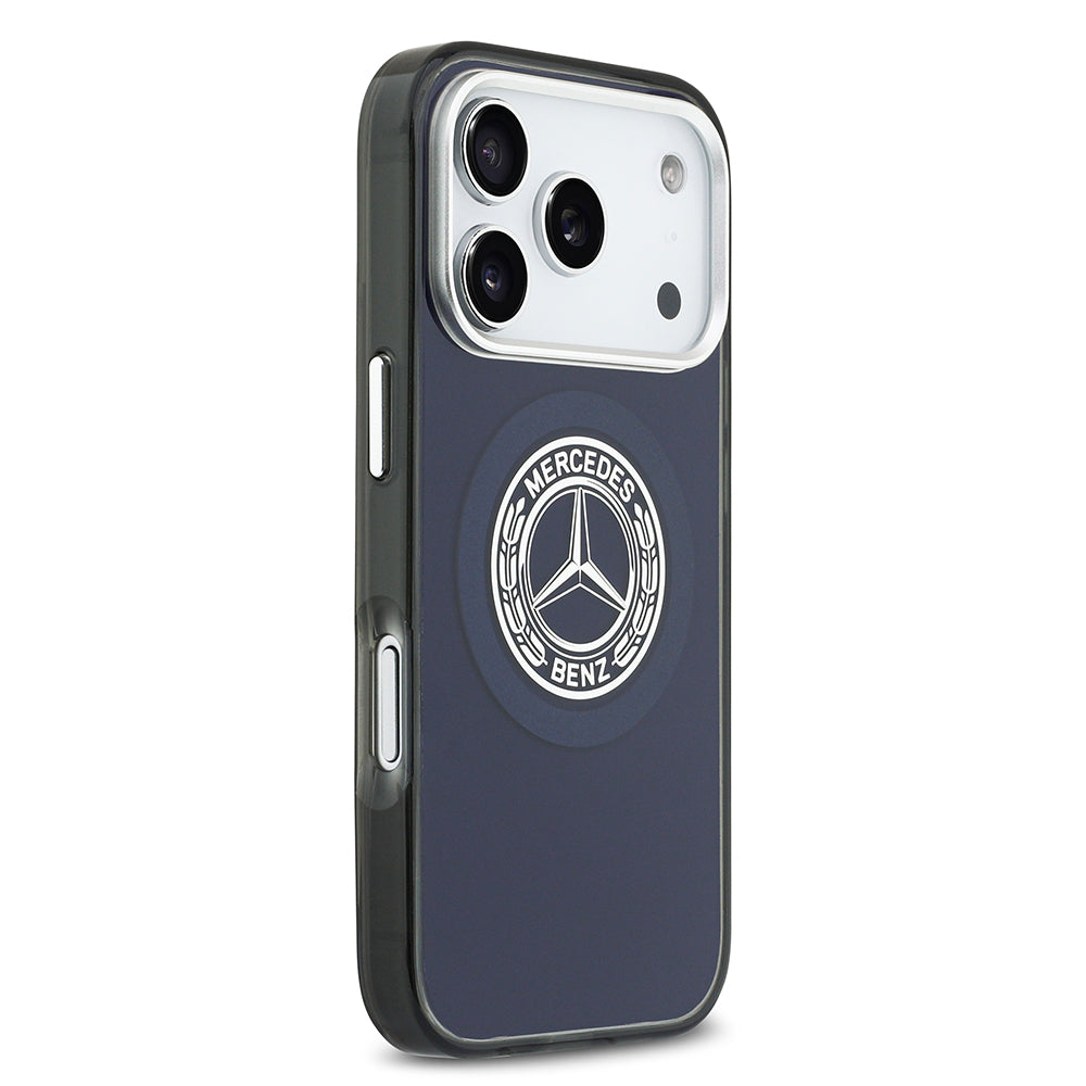 Apple iPhone 17 Pro Kılıf Mercedes Benz Orjinal Lisanslı M-safe Şarj Özellikli Çift Katmanlı PC Nostaljik Yıldız Dizayn Kapak