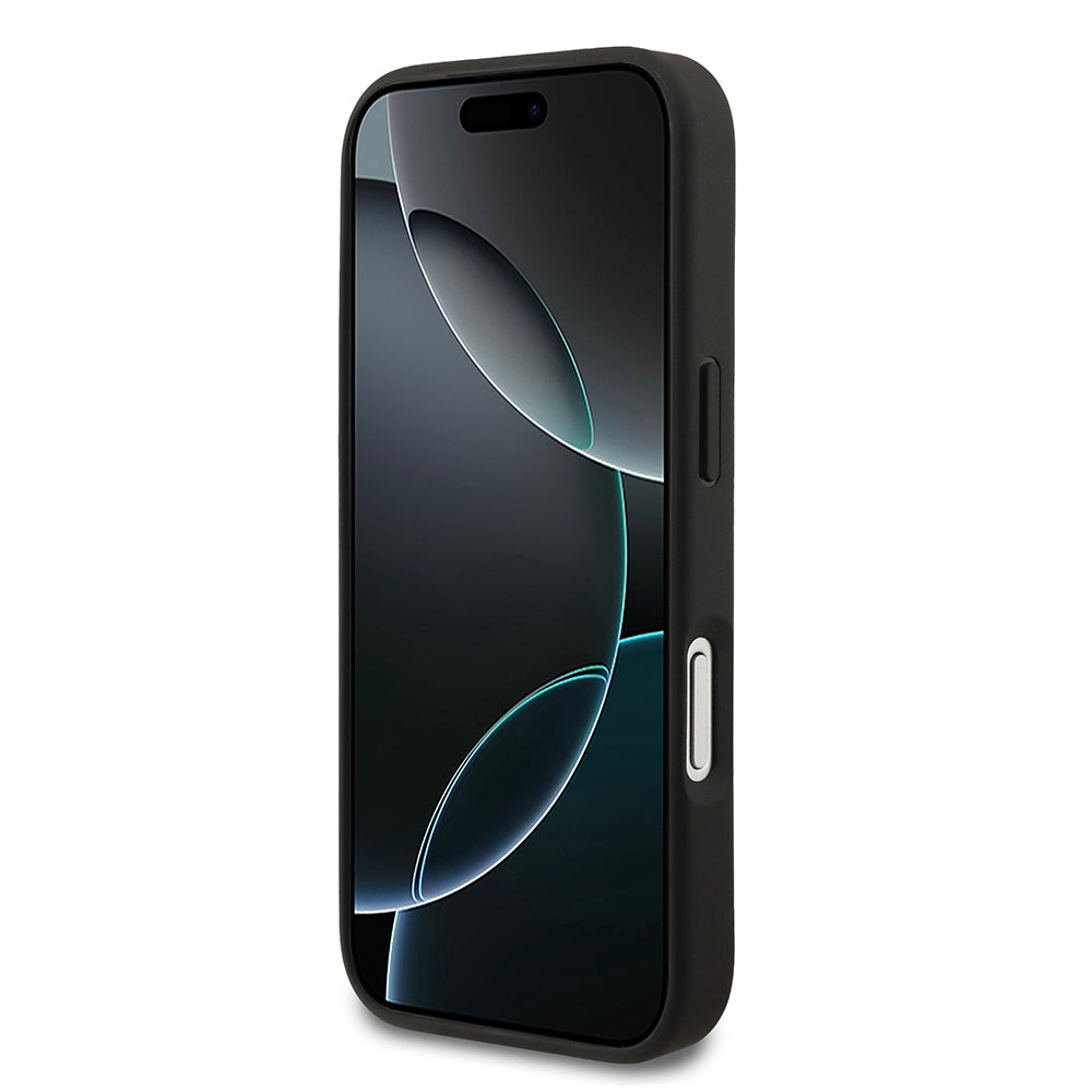 Apple iPhone 17 Pro Kılıf Mercedes Benz Orjinal Lisanslı M-safe Şarj Özellikli Dokulu Desenli Deri Kapak