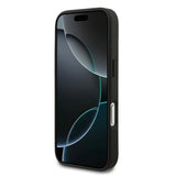 Apple iPhone 17 Pro Kılıf Mercedes Benz Orjinal Lisanslı M-safe Şarj Özellikli Dokulu Desenli Deri Kapak