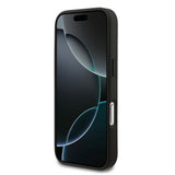 Apple iPhone 17 Pro Kılıf Mercedes Benz Orjinal Lisanslı M-safe Şarj Özellikli Dokulu Desenli Deri Kapak