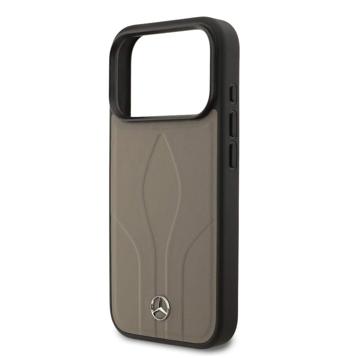 Apple iPhone 17 Pro Kılıf Mercedes Benz Orjinal Lisanslı M-safe Şarj Özellikli Dokulu Desenli Deri Kapak