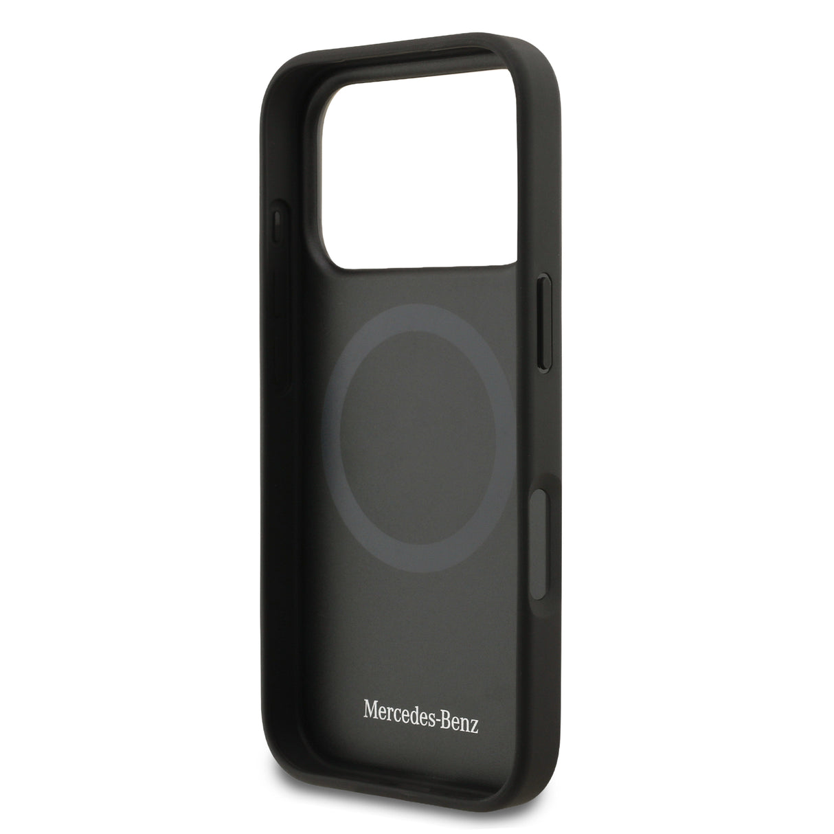 Apple iPhone 17 Pro Kılıf Mercedes Benz Orjinal Lisanslı M-safe Şarj Özellikli Dokulu Desenli Deri Kapak