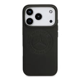 Apple iPhone 17 Pro Kılıf Mercedes Benz Orjinal Lisanslı M-safe Şarj Özellikli Hakiki Deri Nostaljik Yıldız Dizayn Kapak