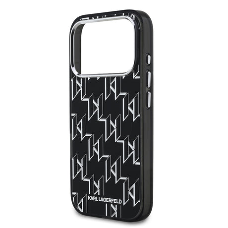 Apple iPhone 17 Pro Kılıf Orjinal Lisanslı M-safe Şarj Özellikli Karl Lagerfeld IML Baskılı Monogram Dizayn Kapak