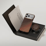 Apple iPhone 17 Pro Kılıf Raptic 2in1 Bundle Kit Aramid Skin Serenity Serisi Stand ve Karbon Kapak