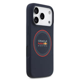 Apple iPhone 17 Pro Kılıf Redbull Orjinal Lisanslı M-safe Şarj Özellikli Kırmızı Halka ve Logo Silikon Kapak