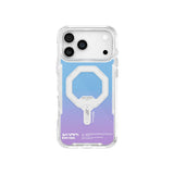Apple iPhone 17 Pro Kılıf Skinarma M-Safe Şarj Özellikli IML Baskılı Holografik MYST Kapak