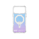 Apple iPhone 17 Pro Kılıf Skinarma M-Safe Şarj Özellikli IML Baskılı Holografik MYST Kapak