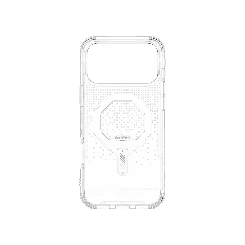 Apple iPhone 17 Pro Kılıf Skinarma M-Safe Şarj Özellikli IML Baskılı Holografik MYST Kapak
