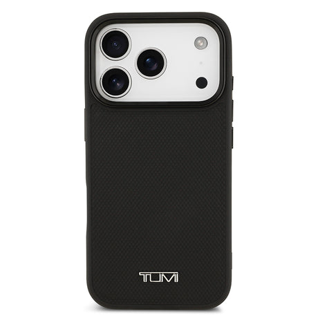 Apple iPhone 17 Pro Kılıf TUMI M-safe Şarj Özellikli Deri Noktalı Dizayn Kapak