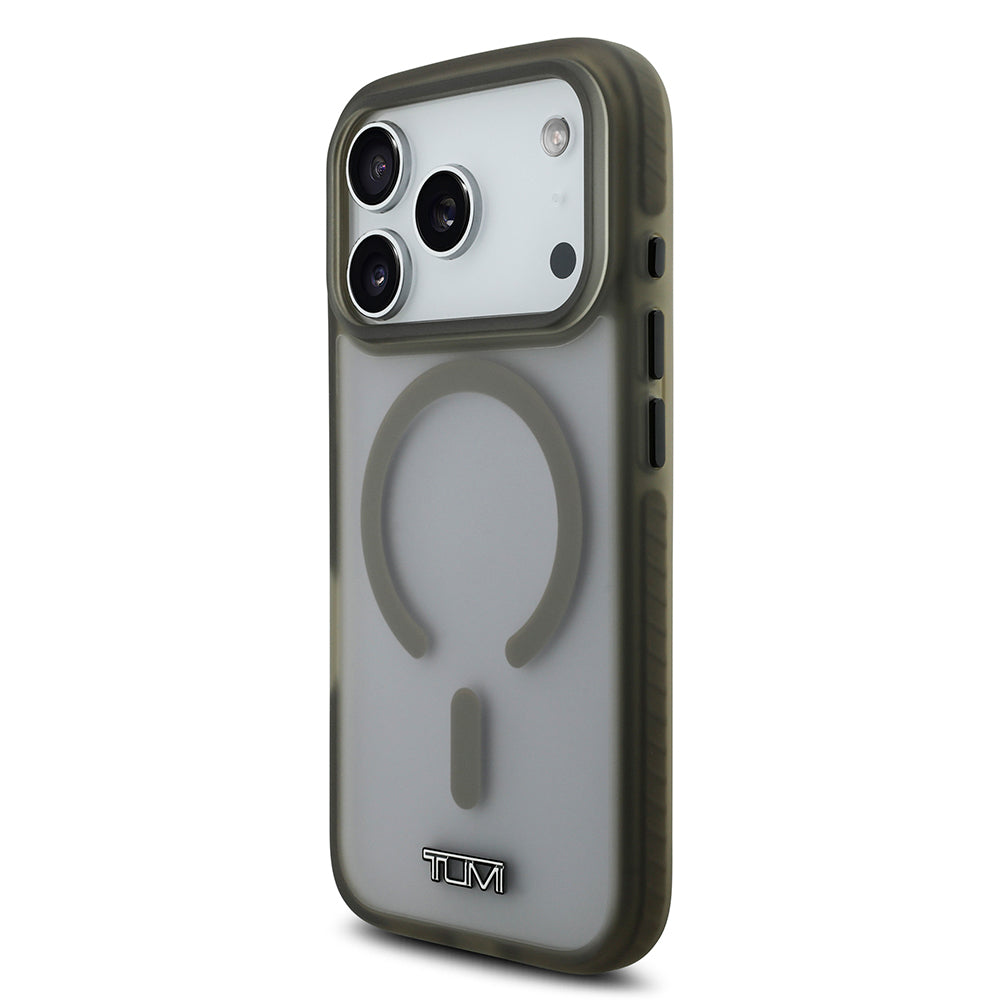 Apple iPhone 17 Pro Kılıf TUMI Orjinal Lisanslı M-safe Şarj Özellikli Buzlu Transparan Kapak
