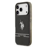 Apple iPhone 17 Pro Kılıf U.S. Polo Assn. Orjinal Lisanslı M-safe Şarj Özellikli IML Double Horse Stripe Logolu Kapak