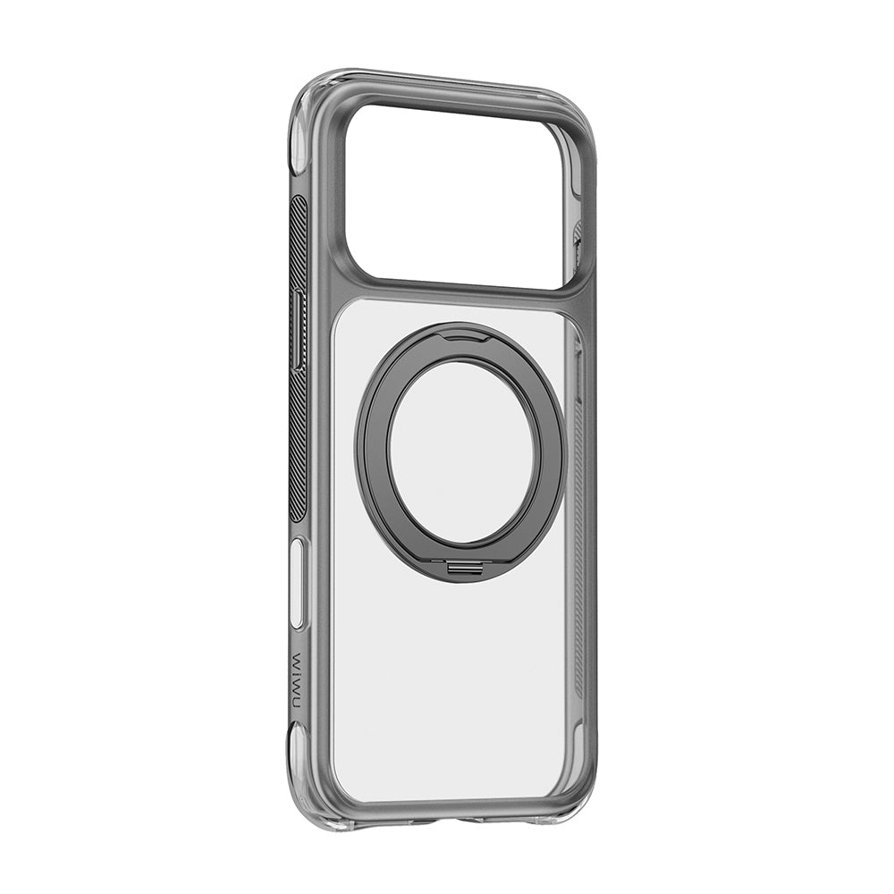 Apple iPhone 17 Pro Kılıf Wiwu AG-203 AeroGuard Ultra Serisi M-safe Şarj Özellikli Airbag Tasarımlı Standlı Kapak